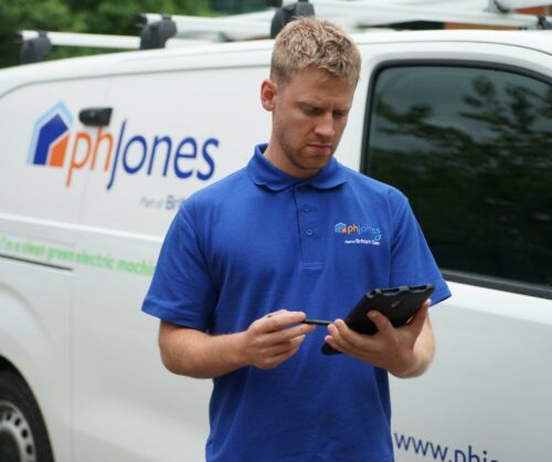 Picture of a PH Jones engineer