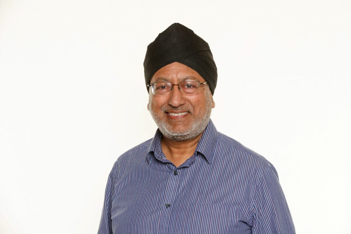 A headshot of Gurmeet Virdi, the vice chair of the board