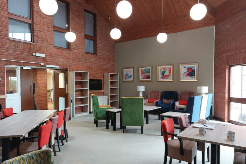 Refurbished communal space in one of our Independent Living schemes.